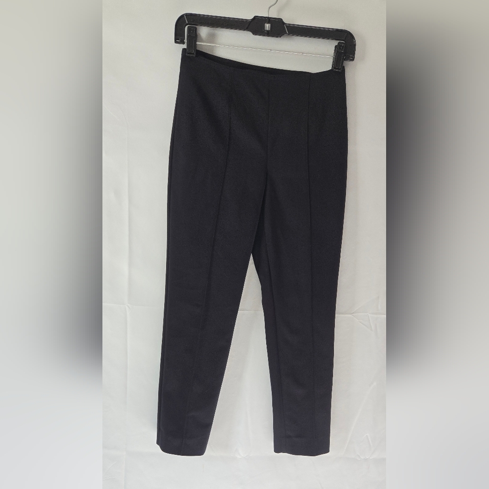 St. John Black Straight Career Trouser Business Casual Size 0